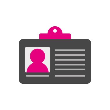 Ayrı bir ofis profili kimlik simgesi Vektör illüstrasyonu