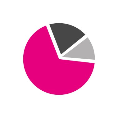 İzole edilmiş iş grafiği vektör illüstrasyonu