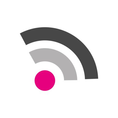 İzole ofis wifi simgesi Vektör illüstrasyonu