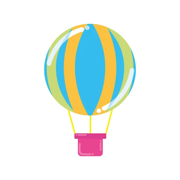 Isolated colored air balloon icon Vector illustration