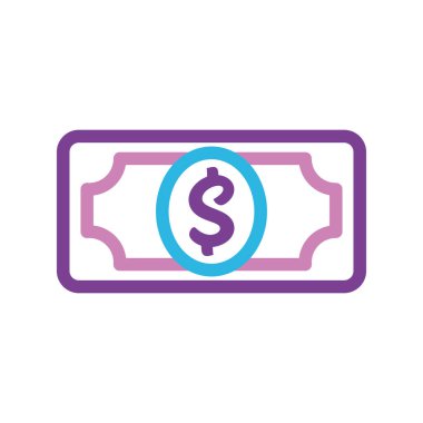 Para Faturası Finans simgesi Vektörü illüstrasyonu