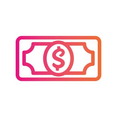 Para Faturası Finans simgesi Vektörü illüstrasyonu