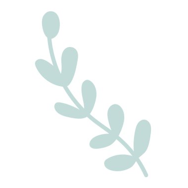 El çizimi doğal yaprak taslak ikonu Vektör illüstrasyonu