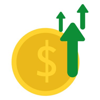 Oklu Para Finans simgesi Vektör illüstrasyonu