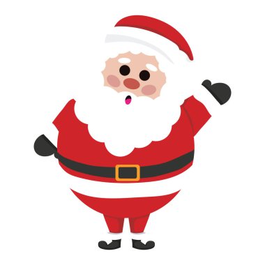 Sevimli noel baba-baba karakter Vektör illüstrasyonu