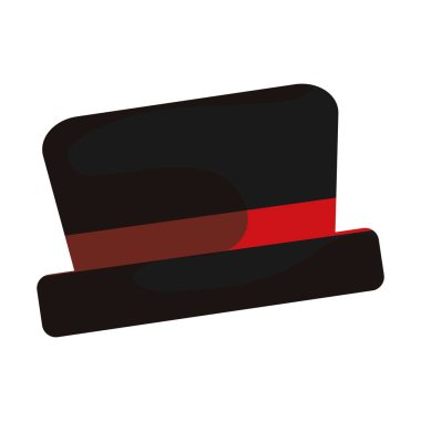 Renkli beyler şapka simgesi Vektör illüstrasyonu