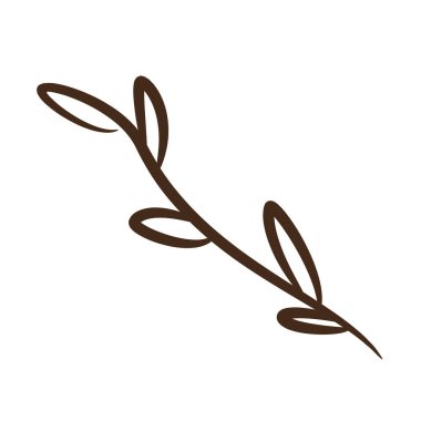 Klasik el yapımı yaprak çizimi Vektör illüstrasyonu