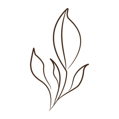 Klasik el yapımı yaprak çizimi Vektör illüstrasyonu