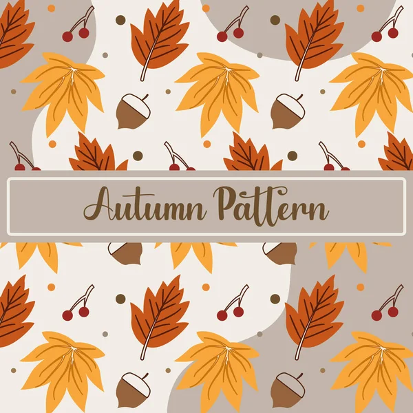 Renkli sonbahar şablonu arkaplan vektörü illüstrasyonu