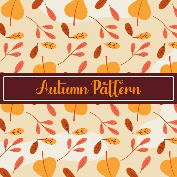 Renkli sonbahar şablonu arkaplan vektörü illüstrasyonu