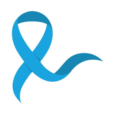 İzole edilmiş prostat kanseri farkındalık kurdelesi illüstrasyonu