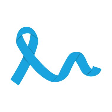 İzole edilmiş prostat kanseri farkındalık kurdelesi illüstrasyonu