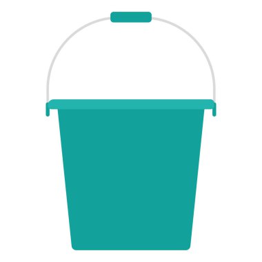 Renkli bahçe kovası ikonu Vektör illüstrasyonu