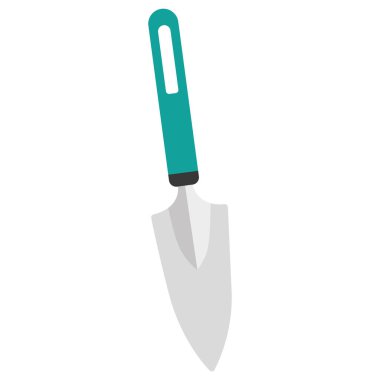 Renkli bahçe küreği ikonu Vektör illüstrasyonu