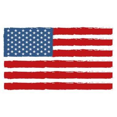ABD Vektör illüstrasyonunun sulu bayrağı