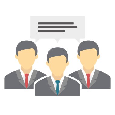 İş adamı takım çalışması İş simgesi Vektör illüstrasyonu