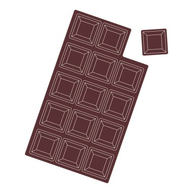 Renkli çikolata vektör illüstrasyonu