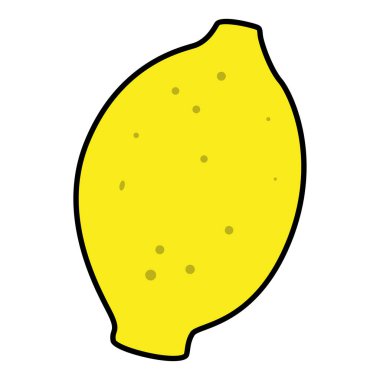 Renkli limon meyve ikonu Vektör illüstrasyonu