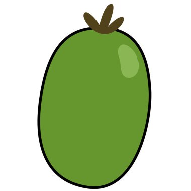 Renkli meyve simgesi Vektör illüstrasyonu