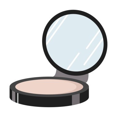 Isolated face powder colored fashion icon Vector illustration