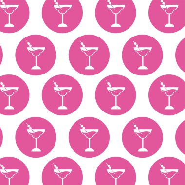 Kokteyl simgesi kalıp arkaplan vektörü illüstrasyonu