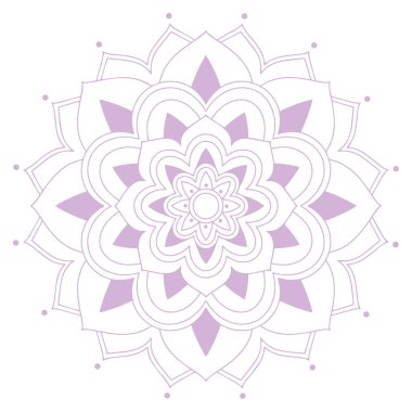 Renkli mandala Soyut çiçek Vektörü illüstrasyonu