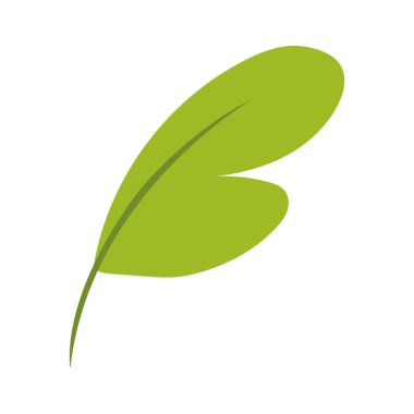 İzole edilmiş yaprak yaprağı Yaprak Vektörü illüstrasyonu