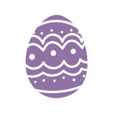 Paskalya Yumurtası ikonu Paskalya Vector illüstrasyonu