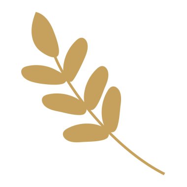 İzole edilmiş yaprak yaprağı Yaprak Vektörü illüstrasyonu