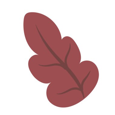 İzole edilmiş yaprak yaprağı Yaprak Vektörü illüstrasyonu