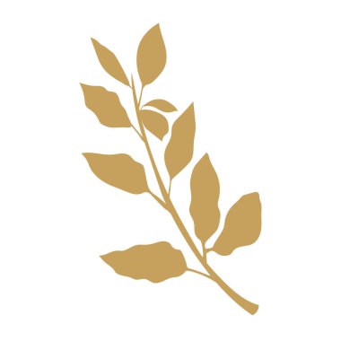 İzole edilmiş yaprak yaprağı Yaprak Vektörü illüstrasyonu