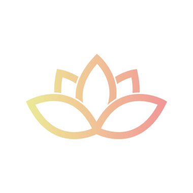 Yoga Simgesi Sağlıklı Yaşam Tarzı Vektör illüstrasyonu