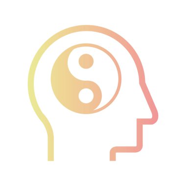 Yoga Simgesi Sağlıklı Yaşam Tarzı Vektör illüstrasyonu