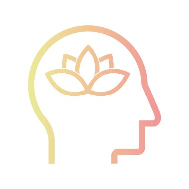 Yoga Simgesi Sağlıklı Yaşam Tarzı Vektör illüstrasyonu