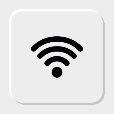 Wi-fi alan ikonu Bağlantı sembolü Vektör illüstrasyonuName