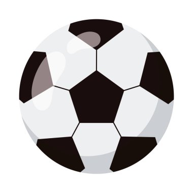 Futbol topu ikonu Spor ekipmanı Vektör illüstrasyonu