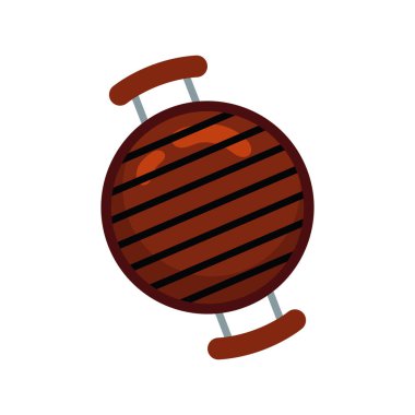 BBQ Grill ikon vektör illüstrasyonu