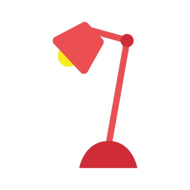 Çağdaş ev dekorasyonu temsilcisi illüstrasyonu için parlak minimalist zemin lambası