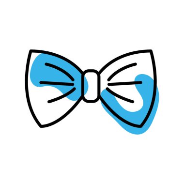 Mavi papyon ikonu. Vektör illüstrasyonu