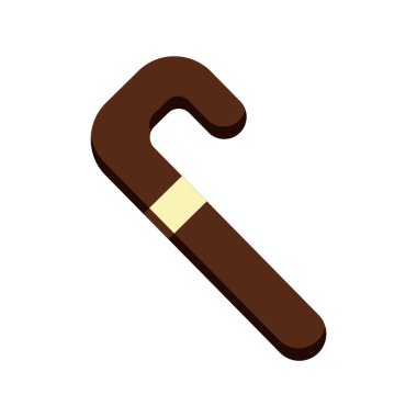 Renkli baston ikonu. Vektör illüstrasyonu