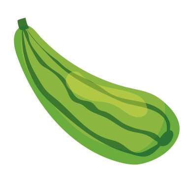 Yeşil çizgili kabak ikonu. Vektör illüstrasyonu