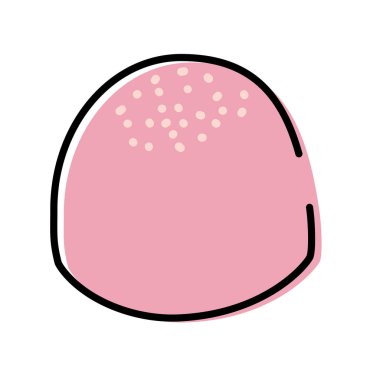 Renkli şekerleme ikonu. Vektör illüstrasyonu