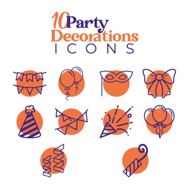 On parti simgesi belirlendi. Vektör illüstrasyonu