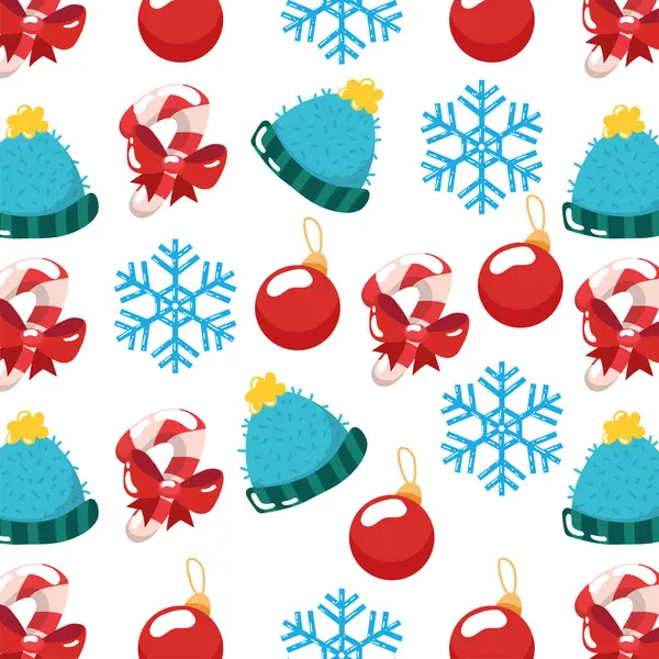 Süslü şapkalar şekerin tekrarladığı. Vektör illüstrasyonu