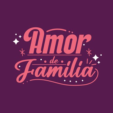 Aile sevgisi ifadesi. Vektör illüstrasyonu
