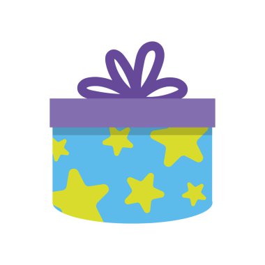 Renkli hediye kutusu tasarımı. Vektör illüstrasyonu