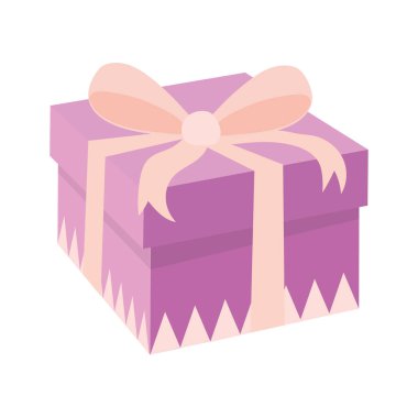 Renkli hediye kutusu tasarımı. Vektör illüstrasyonu