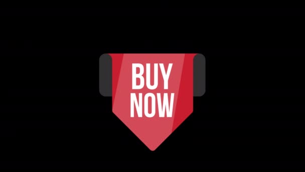 プロモーションビデオ用のブラック フライデーの看板バナー バッジを売って 特別オファー割引タグ 超販売 — ストック動画