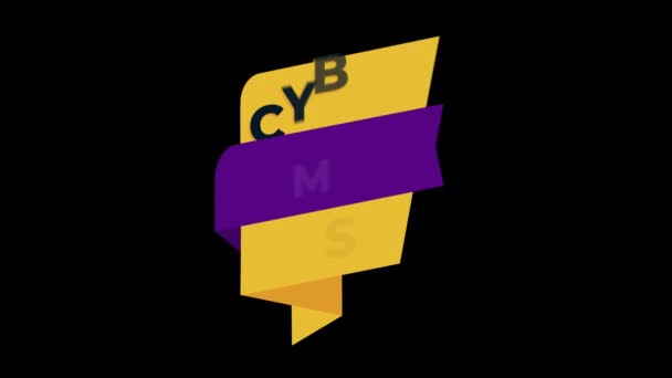Cyber Monday Banner Sinal Venda Para Vídeo Promocional Emblema Venda — Vídeo de Stock