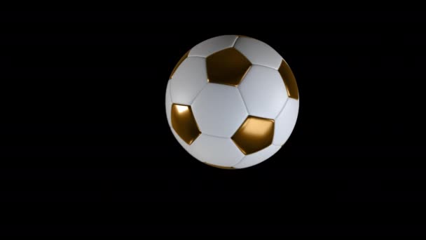 Coupe Monde Football Ballon Football Boucle Tournante Avec Canal Alpha — Video